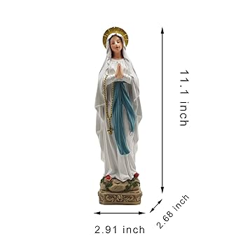 Amazon.co.jp: 11インチ 聖母マリア ルルドの聖母像 カトリックの聖母